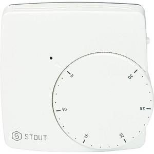 Термостат комнатный электронный WFHT-DUAL включ. дистанционный датчик «в пол» L=3 м STOUT STE-0002-000010