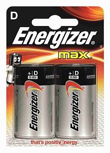Батарея Energizer MAX D-LR20 1,5V 2 шт