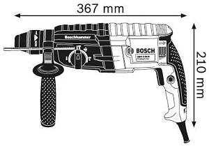 Перфоратор Bosch GBH-240 патрон:SDS-plus уд.:2.7Дж 790Вт (кейс в комплекте)